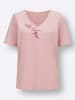 Sieh an! V-Shirt in hortensie-pink