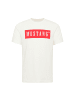 Mustang T-Shirt 1er Pack in Weiß