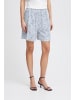 ICHI Shorts IHAYA Loose fit in Della Robbia Blue Dot Aop