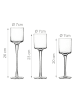 relaxdays 3-tlg. Kerzenhalter-Set in Transparent
