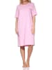 NORMANN Kurzarm Nachthemd edle Optik Übergrößen in rosa