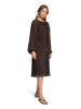 CARTOON Plisseekleid in schoko - 0001