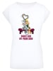 F4NT4STIC T-Shirt Looney Tunes Bugs And Lola Valentine's Cuddle in weiß
