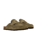 Divine Factory Mules Mokassin aus Leder Noga Gassirette Grün