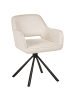 Beliani 2er-Set Esszimmerstuhl LOURES in Beige/Schwarz