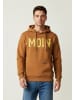 salzhaut Hoodie HEFF - MOIN Hazelnut-Neon Yellow