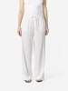 KOROSHI Damen-Leinen-Jogginghosen in weiß