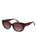 Ted Baker Damen Sonnenbrillen Oval Braun
