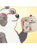Mr. & Mrs. Panda Tisch-Untersetzer Einhorn Vegan Design mit Spruch in Weiß