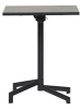 ebuy24 Cafetisch Adam Schwarz 60 x 60 cm