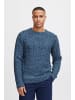 BLEND Rundhalspullover BHPullover in Blau