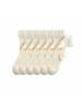 MUNADUNA 6er-Pack Seidene Spitzen-Bambusbaumwoll-Socken in Beige