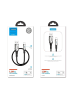 Wisam® USB-A/ Lightning 2,4A 3m Kabel mit Ladeanzeige schwarz