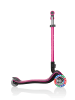 authentic Globber Elite Deluxe mit Leuchtrollen - Farbe: Pink