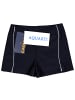 Aquarti Jungen Badehose Gestreift mit Motiven in schwarz/weiß