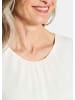 GOLDNER Elegante Bluse aus Chiffon in cremeweiß