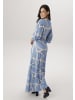 Aniston SELECTED Maxikleid in hellblau-beige-schwarz