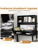 COSTWAY Schreibtischregal 94 x 25 x 73 cm in Schwarz