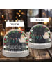 Mr. & Mrs. Panda Weihnachts Schneekugel Otter Stein mit Spruch in Kreidetafel