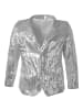 tectake Herren-Jackett mit glitzernden Pailletten, silber