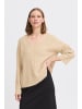 b. young BYOMEA V-NECK JUMPER - KNIT A-shape in Humus Melange