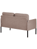 Beliani 2-Sitzer Sofa LAHTI in Braun/Schwarz - (W) 124 x (H) 70 x (L) 70 cm