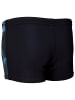 Aquarti Jungen Schwimmhose Kontrastfarbige Einsätze in schwarz Modell 1