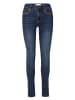 KOROSHI LANGE JEANS SCHMALE HOSE in blau
