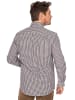 Almsach Langarmhemd LF670-CO in blau-braun
