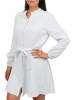 Reichstadt Damen Oversized Sommerkleid Musselin in White