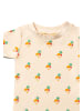 Little Green Radicals Kurzarm-T-Shirt in Creme