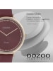 Oozoo Armbanduhr Oozoo Vintage Series weinrot groß (ca. 40mm)