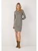 More & More schmales, kariertes 3/4-Arm-Jerseykleid in mini check