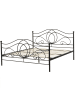 Beliani Doppelbett LYRA in Schwarz - (W) 162 x (H) 107 x (L) 209 cm