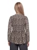 Betty Barclay Schlupfbluse mit Plissee in Beige/Schwarz