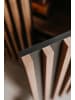 Furn.Design Vitrine Eiche Artisan, anthrazit 92 cm, Vitrinenschrank mit 3D-Lamellen