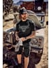JP1880 Kurzarm T-Shirt in schwarz