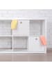 relaxdays 4 x Aufbewahrungsbox in Weiß - (B)30 x (H)30 x (T)30 cm