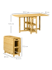 HOMCOM Klapptisch in Naturholz 149,5L x 80B x 73,5H cm