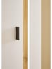 Furn.Design Wohnwand 4-teilig weiß matt, Eiche 330 cm, Kombination inkl. Frontbeleuchtung