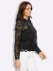 Heine Spitzen-Bluse in schwarz