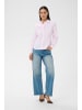 Kaffe Langarm - Hemd KAgiulia Tight fit in White/Pink Stripe