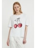 Finn Flare Kurzarmshirt Kirsche in white