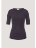 Hessnatur Softrib T-Shirt in dunkle traube