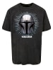 F4NT4STIC Oversize T-Shirt Star Wars The Mandalorian Warrior in schwarz