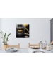 OnlyWow Wandtattoo Gesicht gold schwarz