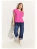 Cecil V-Kragen T-Shirt für Damen in pink