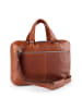 Plevier Vintage Larry Aktentasche Leder 40 cm Laptopfach cognac