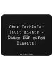 Mr. & Mrs. Panda Mouse Pad Spruch Verkäufer Helden mit Spruch in Schwarz