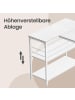 VASAGLE Computertisch Barnet in Weiß - (B)110 x (H)76 x (T)80 cm